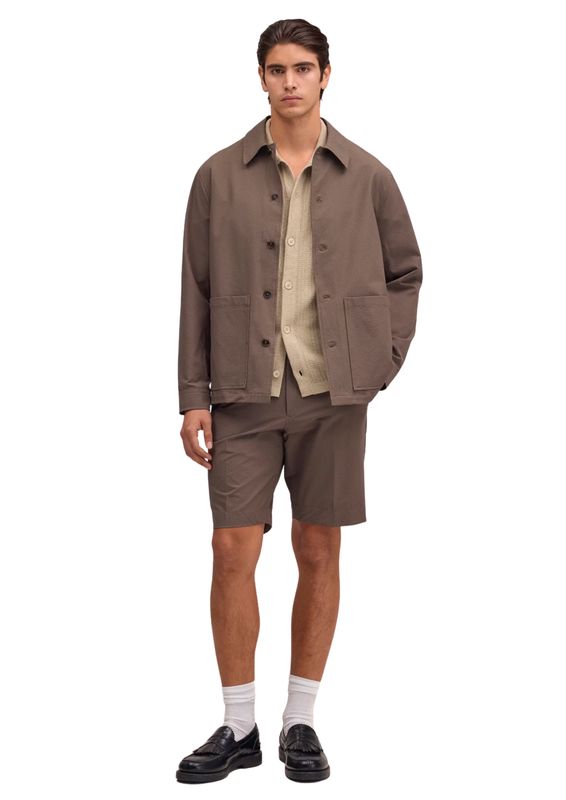 NN07 Blaze Seersucker overshirt Mable Husk