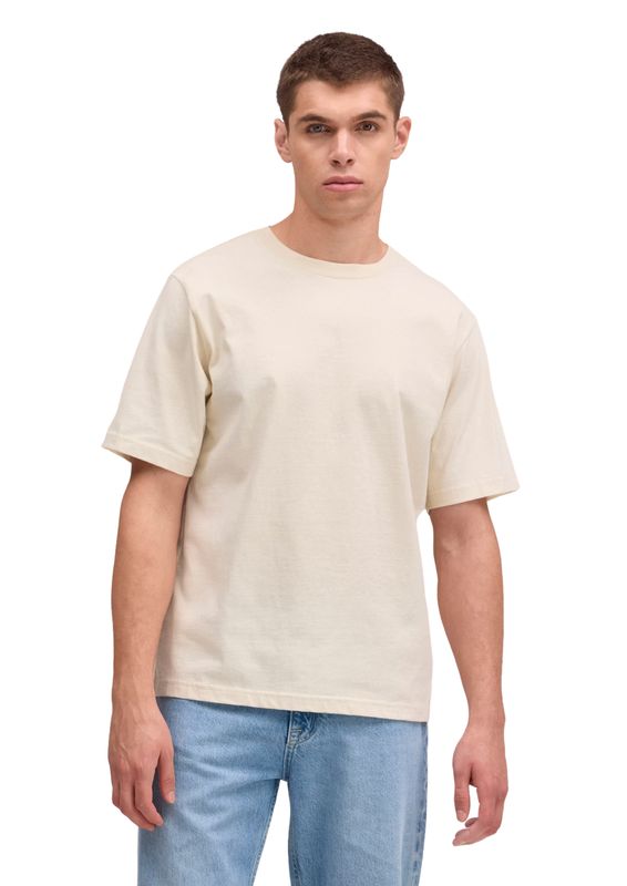 NN07 Jett Water based Print tee Ivory