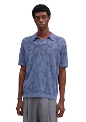 NN07 Ryan Organic cotton polo Stone Blue