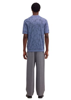 NN07 Ryan Organic cotton polo Stone Blue