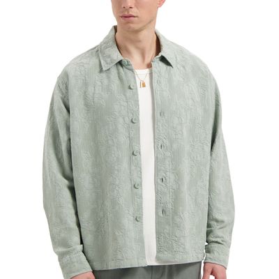 Law of the Sea Nazaire Garment Dyed Jaquard shirt Jadeite
