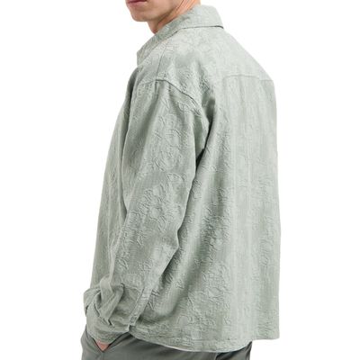Law of the Sea Nazaire Garment Dyed Jaquard shirt Jadeite
