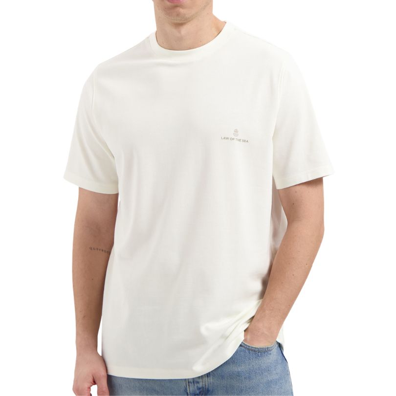 Law of the Sea Law logo tee Coconut Milk