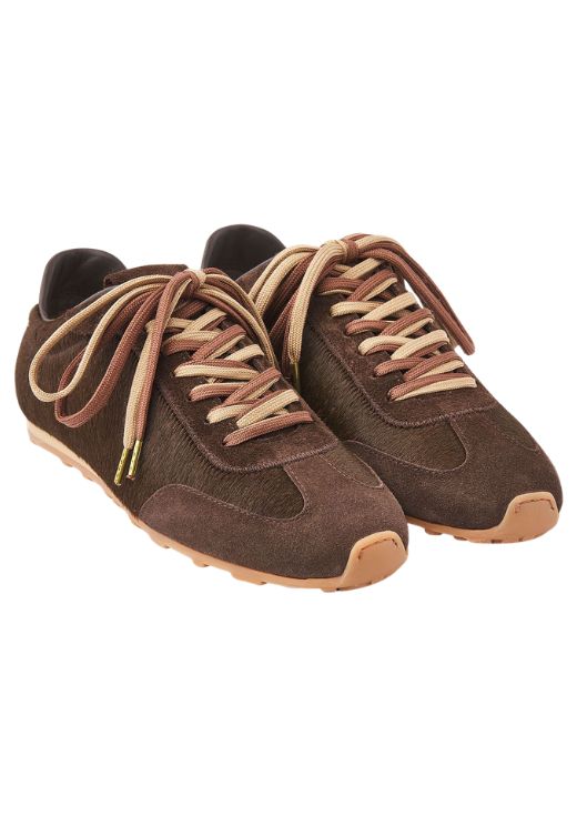 Nubikk Billy Lou Donkerbruin Pony Sneakers voor Dames