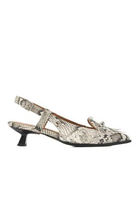 Via Vai Lea Aileen slangenprint slingbacks