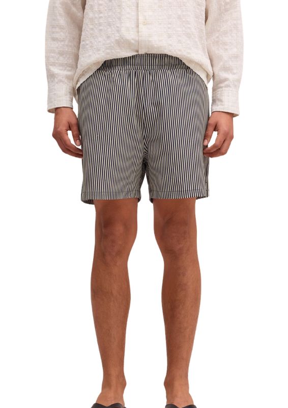 NN07 Holiday - Drawstring swimshorts Navy Stripe