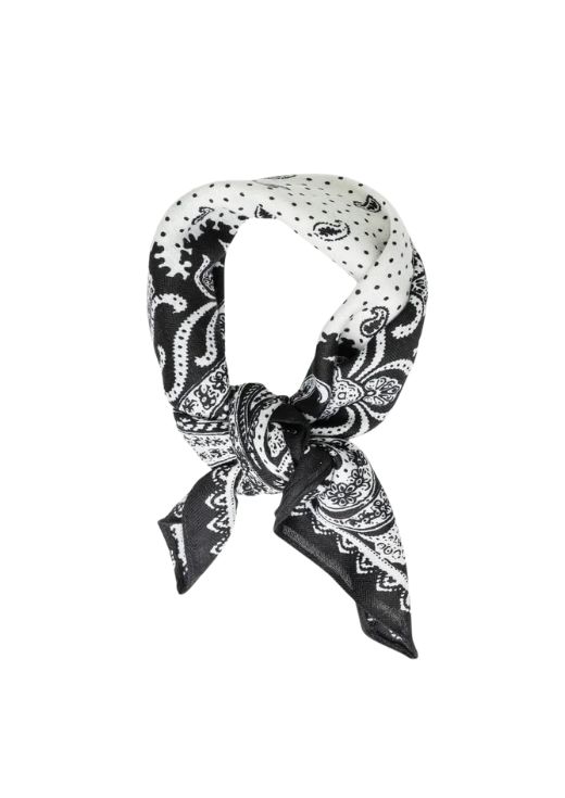 Bow 19 Paisley Scarf Black