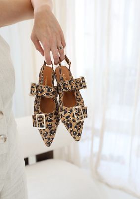 Babouche Soya | Slingback Leopard