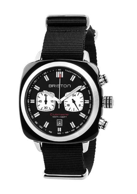 Briston Clubmaster Sport Black Acetate Chrono Black Briston Clubmaster Sport Black Acetate Chrono Black