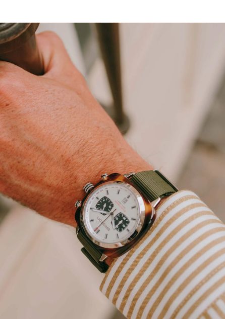 Briston Clubmaster Sport Chrono Blanc