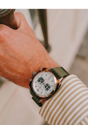 Briston Clubmaster Sport Chrono Blanc