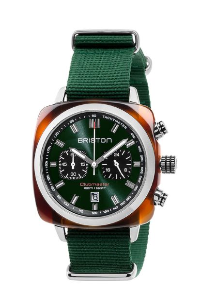 Briston Clubmaster Sport Chrono Vert anglais