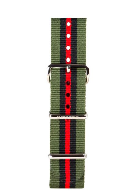 Briston Nato Strap Green Black Red

