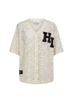 Haute L’Amitié Court Lace Tee Pearl