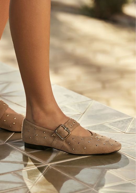 VIA VAI Lou Nina beige ballerinas