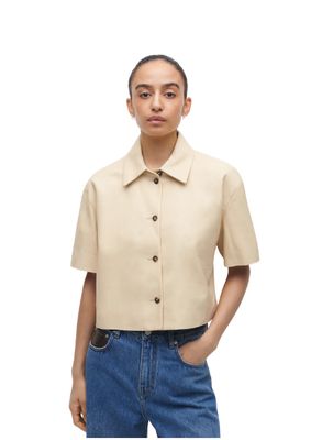 Studio AR Eveline leather top Butter