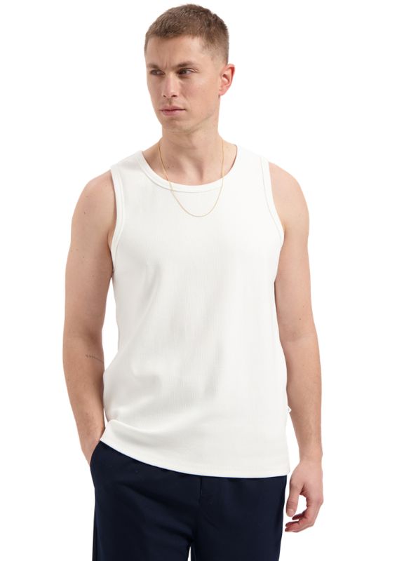 Law of the Sea Loop Ribbed tanktop Coconut Milk