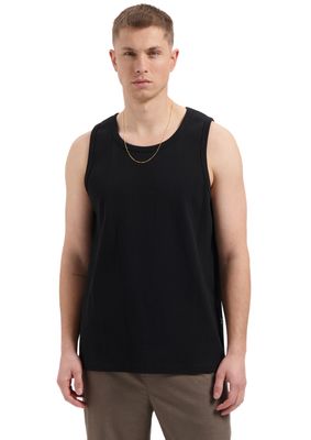 Law of the Sea Loop Ribbed tanktop Black