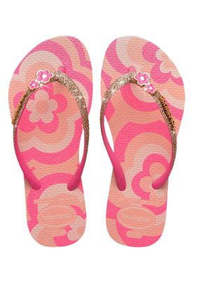 Havaianas Kids Slim Glitter Trendy Blossom Pink Flux