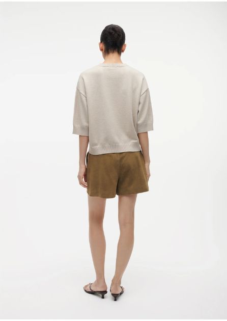 Studio AR Isidre Knitted T-shirt Beige Studio AR Isidre Knitted T-shirt Beige