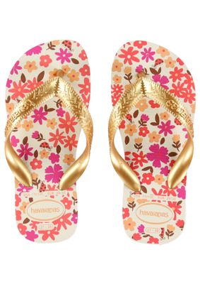 Havaianas Kids Flores Beige Golden