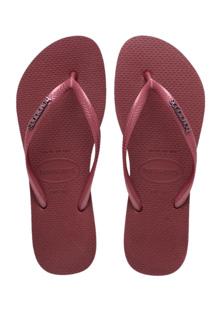 Havaianas Slim Logo Metallic Amaranth