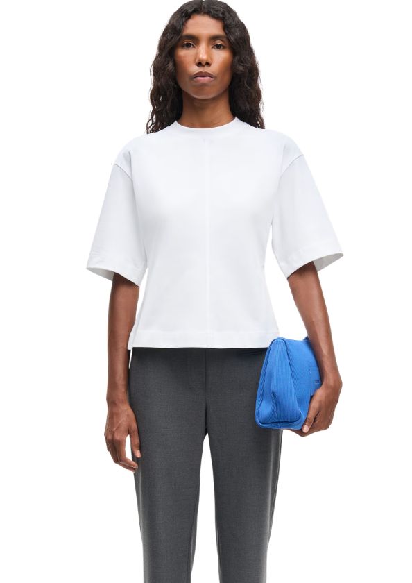 Samsoe Samsoe Sadisas t-shirt 11725 Bright White, Maat: XS