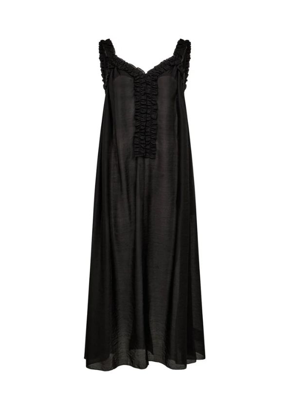 Haute L’Amitié Frida Frill Dress Black, Maat: XS