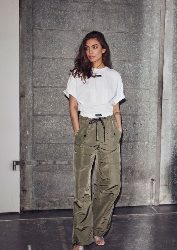 Haute L’Amitié Romie Pleat Tee White, Maat: XS