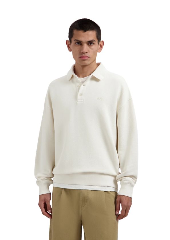 OLAF Signature Oversized Polo Off White, Maat: S