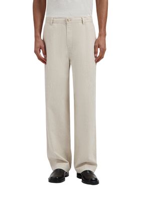 OLAF Linen Barrel Leg Pants Cement