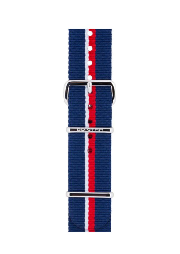 Briston Nato Strap Blue White Red