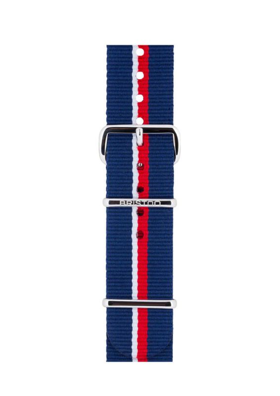 Briston Nato Strap Blue White Red