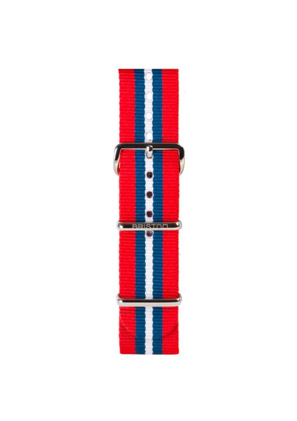 Briston Nato Strap Red Blue White