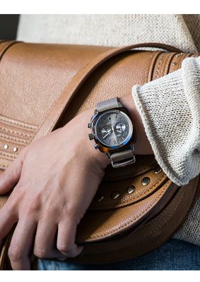 Briston Nato Strap Grey Taupe