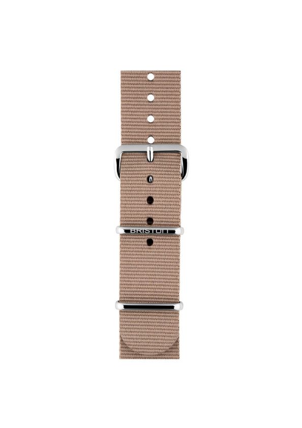 Briston Nato Strap Grey Taupe