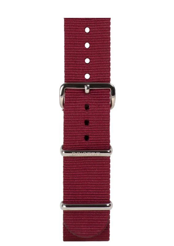 Briston Nato Strap Burgundy