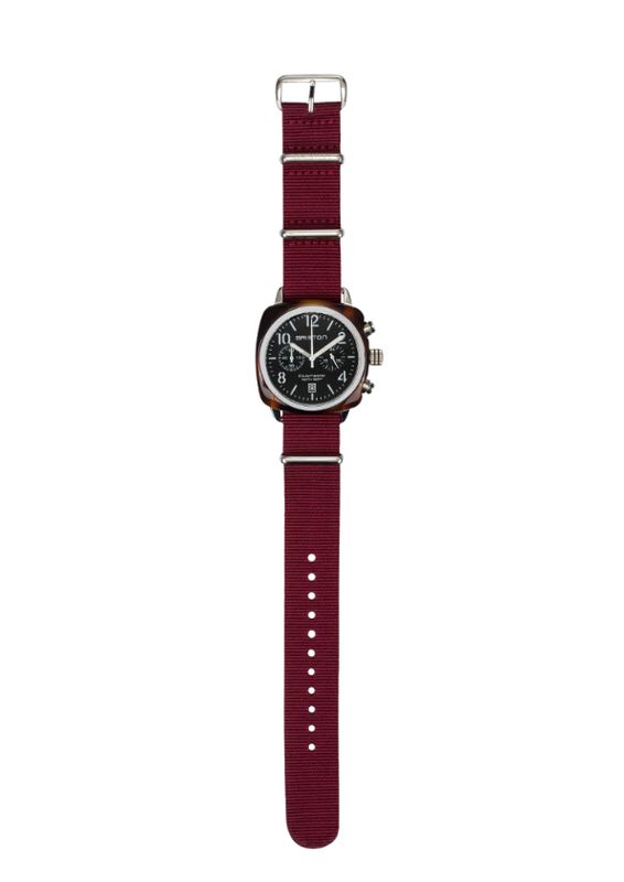 Briston Nato Strap Burgundy
