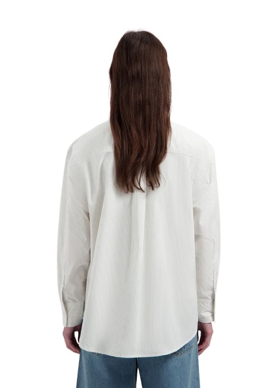 OLAF Stripe Oversized Shirt Off White Treehouse