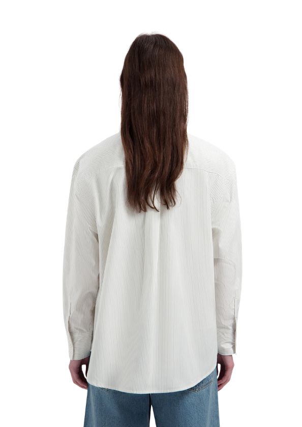 OLAF Stripe Oversized Shirt Off White Treehouse OLAF Stripe Oversized Shirt Off White Treehouse