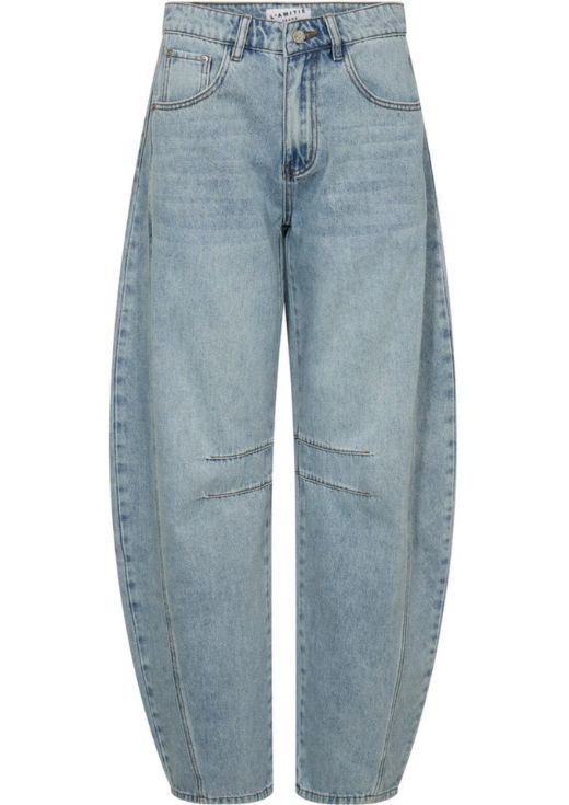 Haute L’Amitié Drew Barrel Panel Tall Jeans Bleached Denim