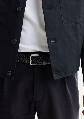 Nubikk Liam Belt Zwarte Leren Riem voor Heren