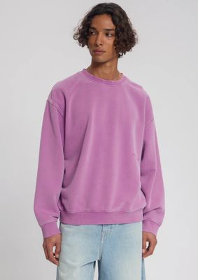 Law of the Sea Torria Garment dyed sweat crewneck Mulberry