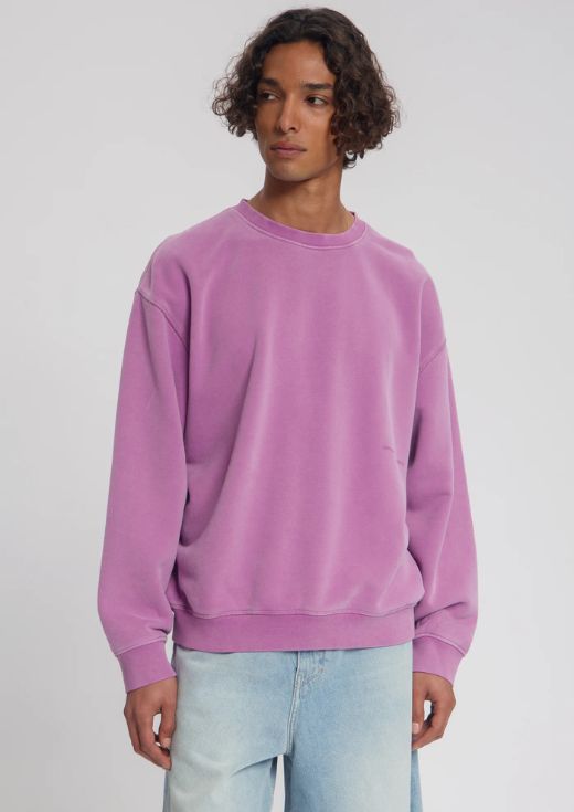 Law of the Sea Torria Garment dyed sweat crewneck Mulberry