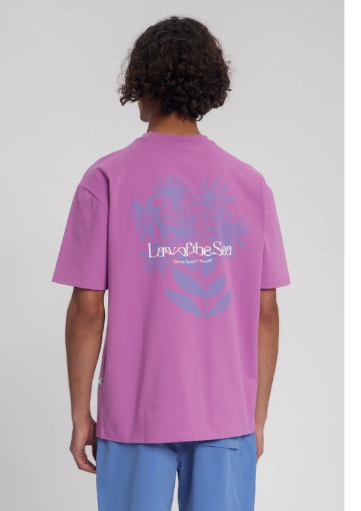 Law of the Sea Petals Artwork tee Mulberry