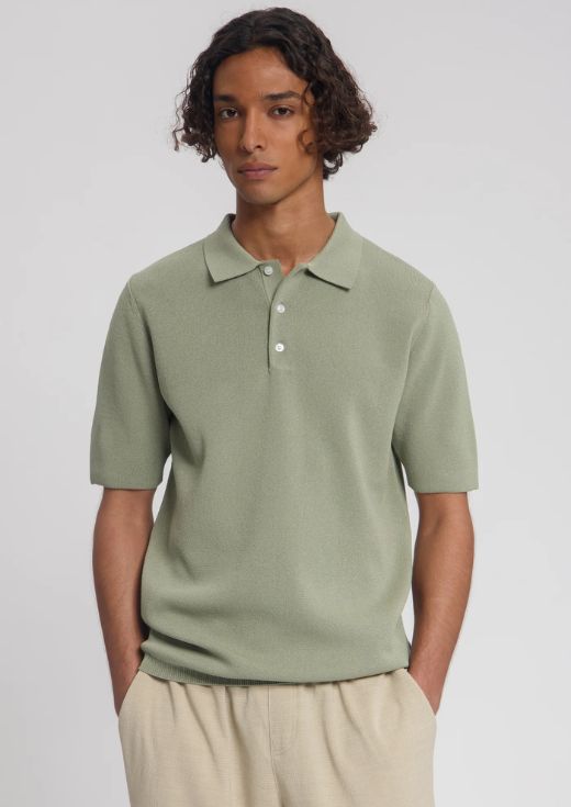 Law of the Sea Tide Milano knitted polo Tea