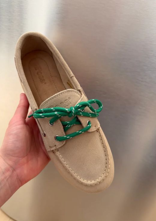Posa Boat Loafer Brushed Suede Light taupe
