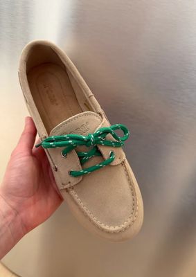 Posa Boat Loafer Brushed Suede Light taupe