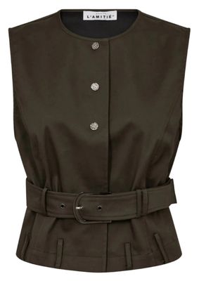 Haute L’Amitié Enya Belt Vest Army