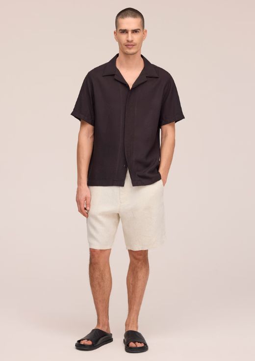 NN07 Hank Open Collar shirt Dusky Port